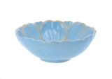 Small Blue Stoneware Flower Bowl