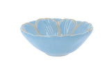 Blue Stoneware Flower Mini Bowl