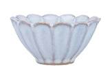 White Stoneware Fluted Mini Bowl