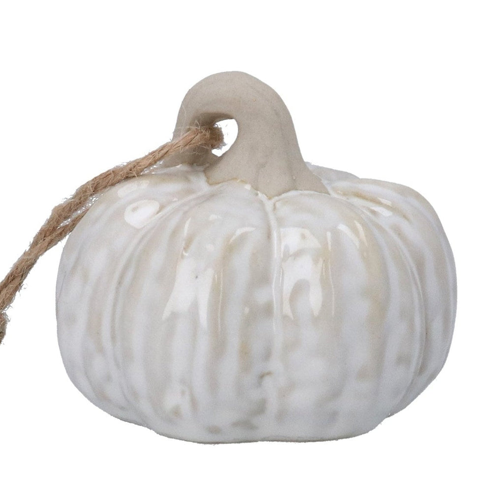 White Porcelain Pumpkin Decoration