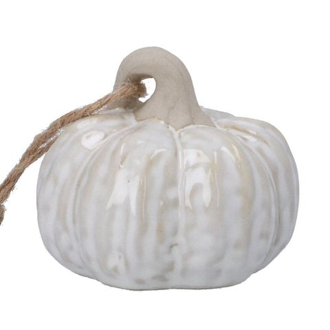 White Porcelain Pumpkin Decoration