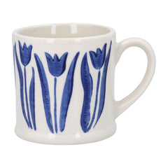 Blue Tulips Stoneware Mini Mug
