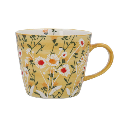 Yellow Wild Daisy Stoneware Mug