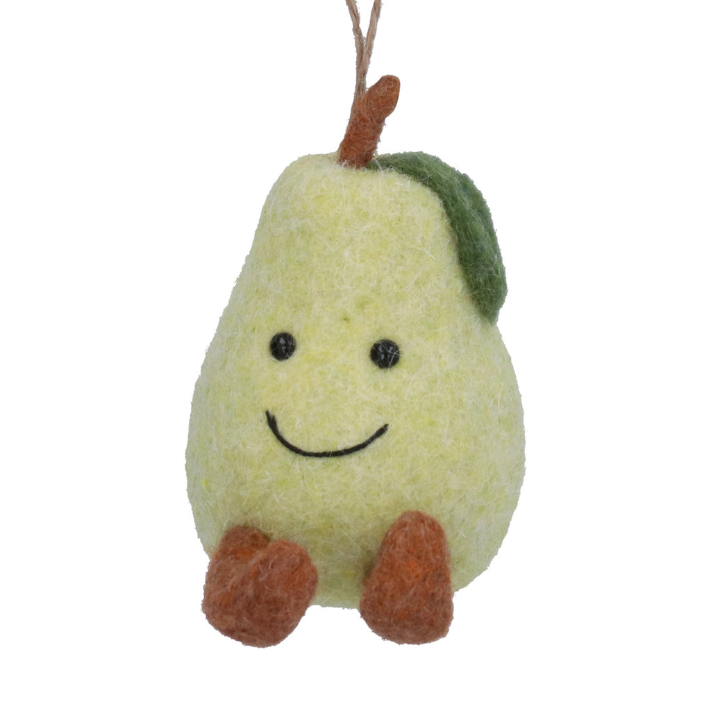 Pear Wool Decoration