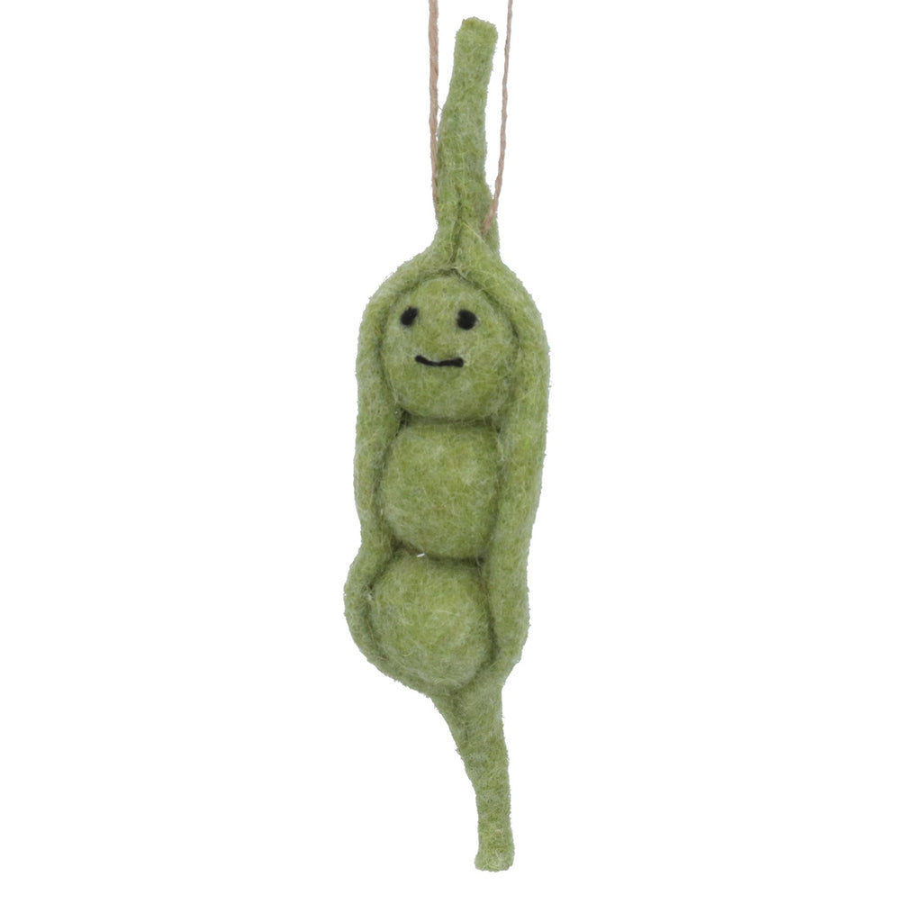Peapod Wool Decoration