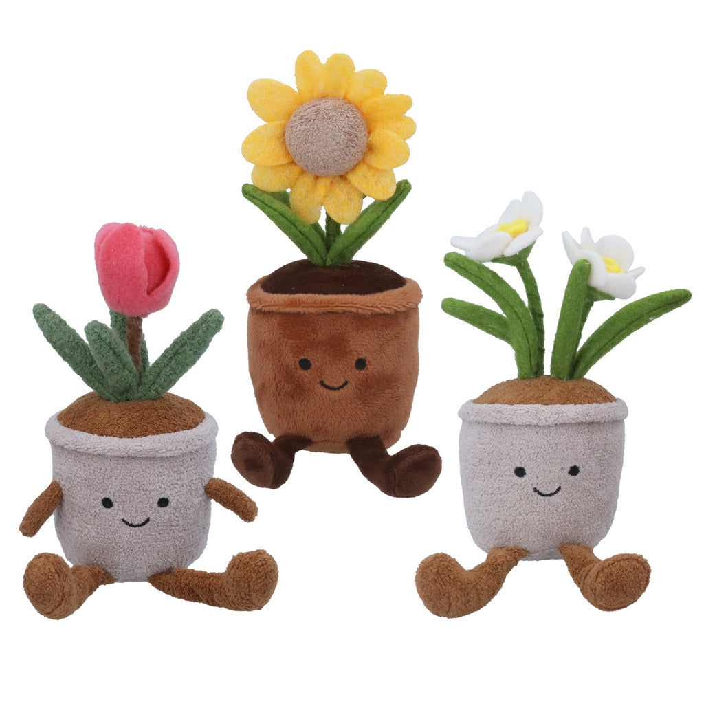 Plush Potted Flowers Shelf Sitter (single)