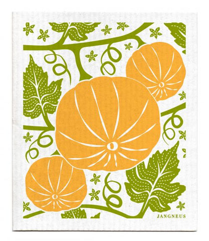 Jangneus - Ochre Pumpkins Dishcloth