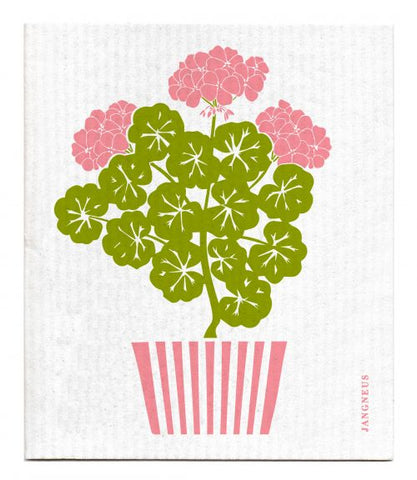 Jangneus - Blush Pink Geranium Dishcloth