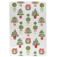 Christmas Topiary Tea Towel