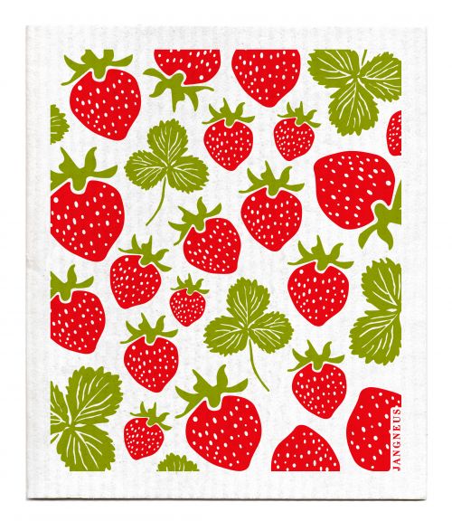 Jangneus - Strawberries Dishcloth