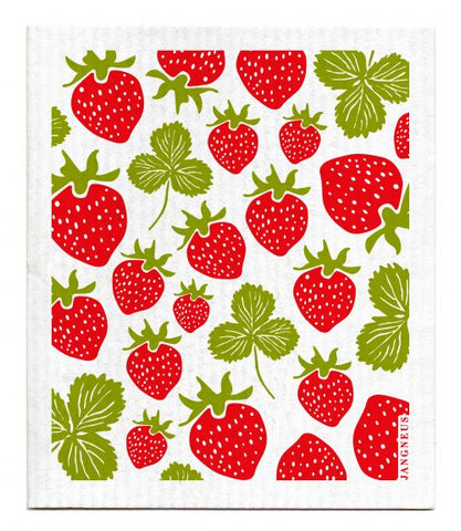 Jangneus - Strawberries Dishcloth