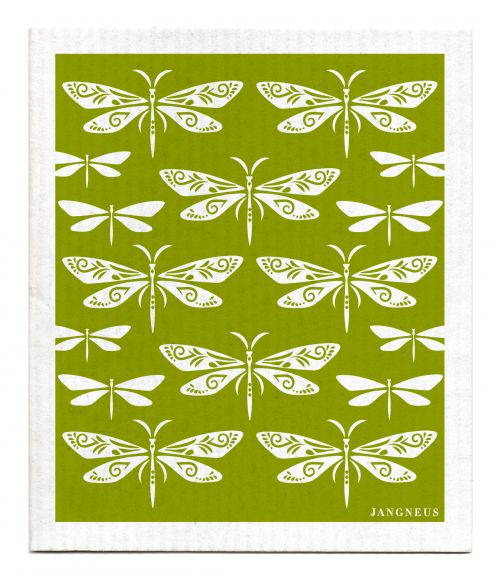 Jangneus - Green Dragonfly Dishcloth
