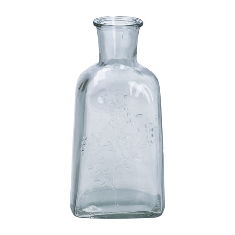 Clear Glass Wildflower Bottle Vase