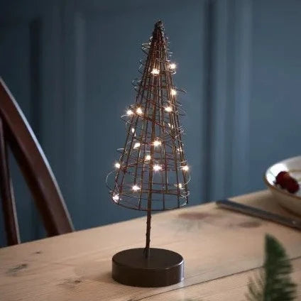 Table Christmas Tree Light - Brown