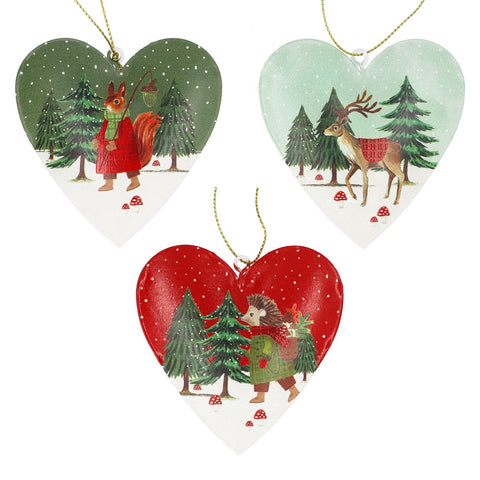 Tin Woodland Animal Decoration (single)