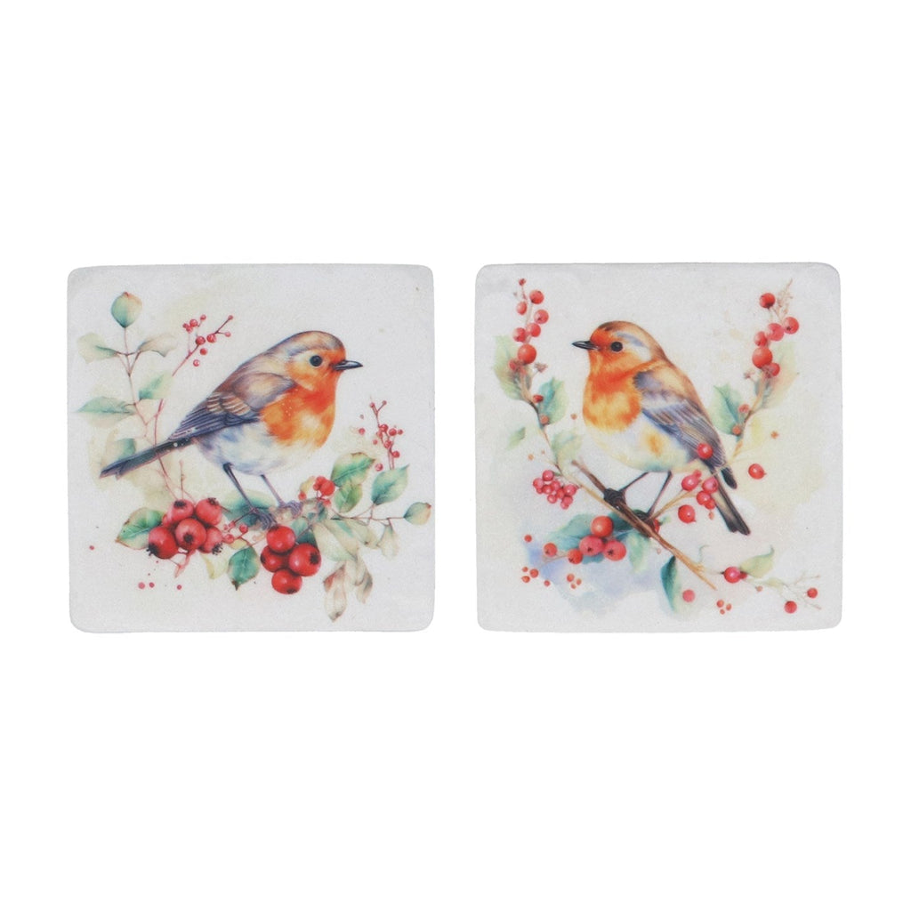 Robin & Berries Coaster (single)