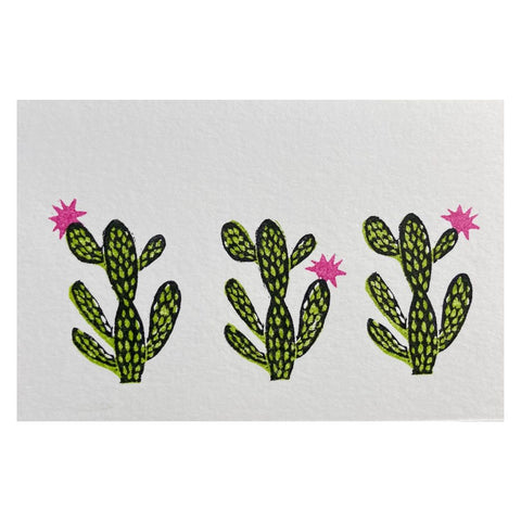 Olivia Harmer Handprinted Card - Jim's Cactus