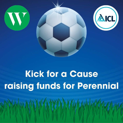 Kick for a Cause - raising funds for Perennial