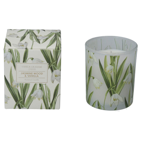 Snowdrop - Small Jasmine Wood & Vanilla Scented Boxed Candle Pot