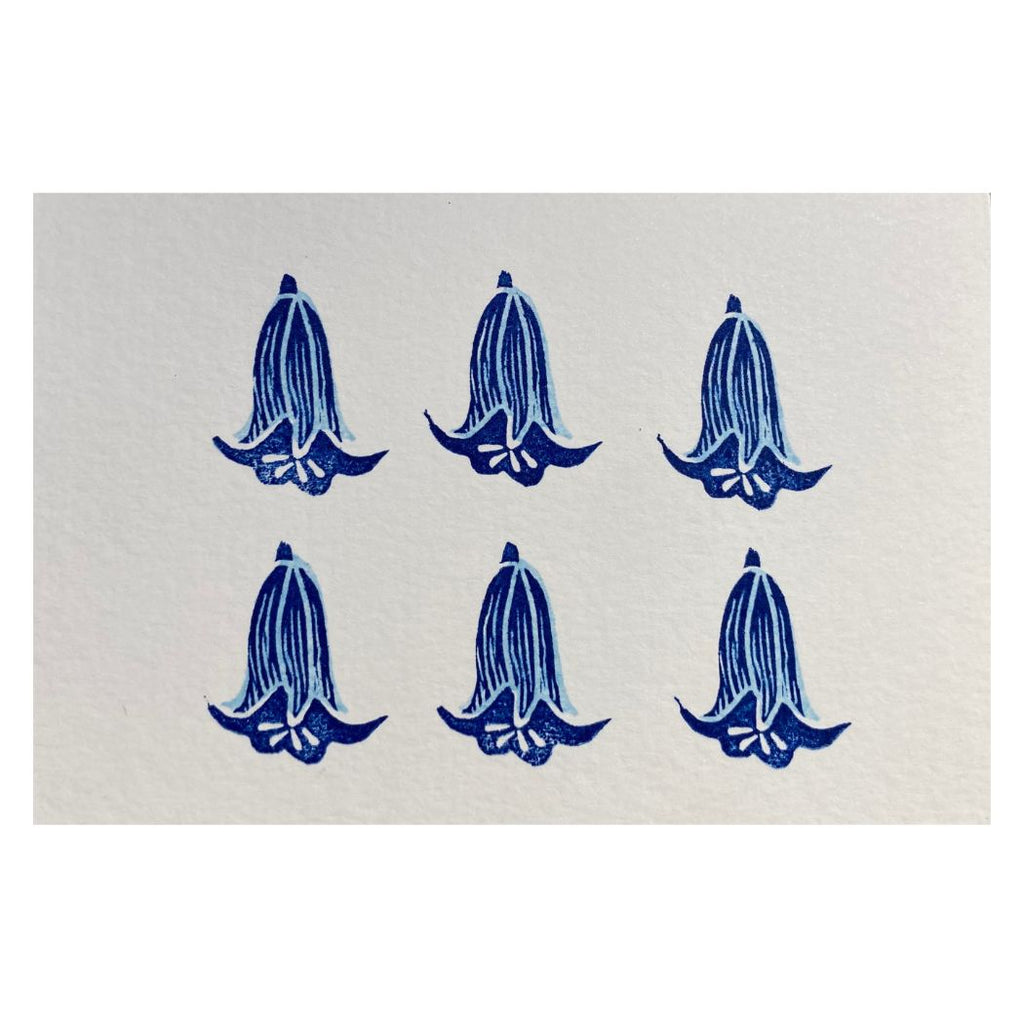 Olivia Harmer Handprinted Card - Nell’s Bluebell