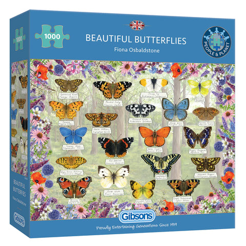 Beautiful Butterflies Jigsaw, 1000 pieces