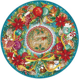 Season's Greetings Circular Jigsaw, 500 pieces
