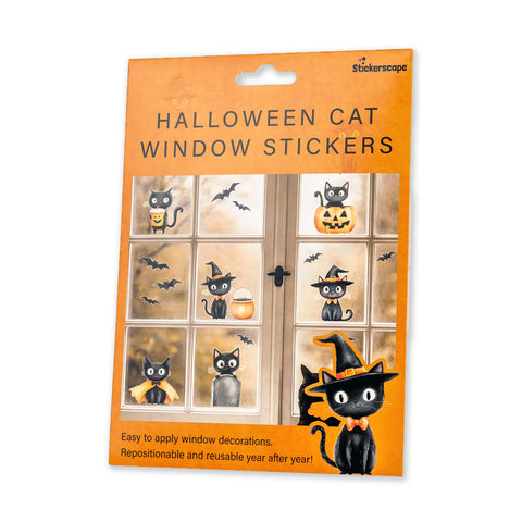 Halloween Cat Window Stickers