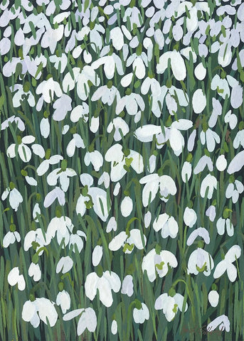 Sarah Gillard Card - Snowdrop Patch
