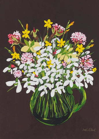 Sarah Gillard Card - Snowdrops & Winter Jasmine
