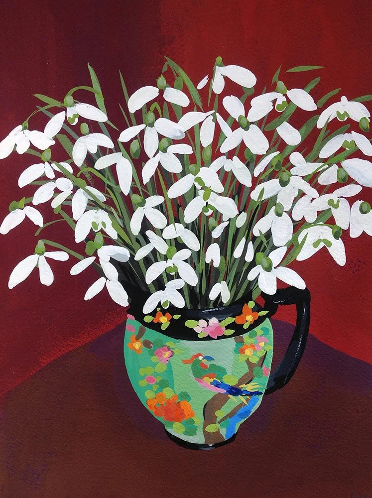 Sarah Gillard Card - Snowdrops