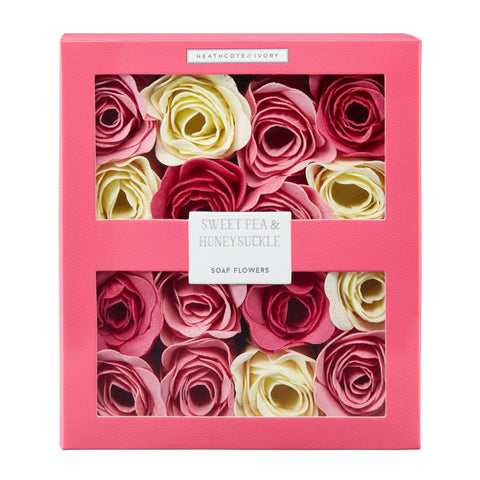 Sweet Pea & Honeysuckle Soap Flowers