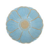 Small Blue Stoneware Flower Bowl