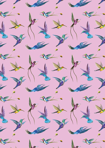 Elle Wrapping Paper - Hummingbirds