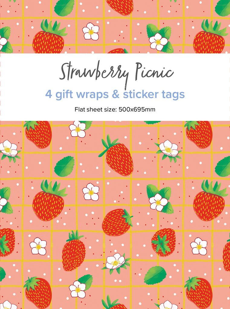 Elle Wrapping Paper - Strawberry Picnic