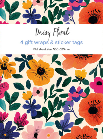 Elle Wrapping Paper - Daisy Floral