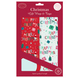 Christmas Wrap and Tags - Christmas Text Twin Pack