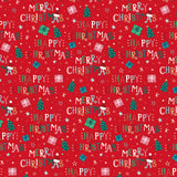 Christmas Wrap and Tags - Christmas Text Twin Pack