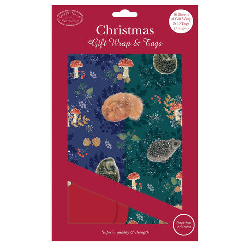Christmas Wrap and Tags - Snug for Winter Twin Pack