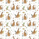 Christmas Wrap & Tags - Wintry Hares