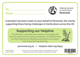 Supporting our Helpline (Tulip Design)