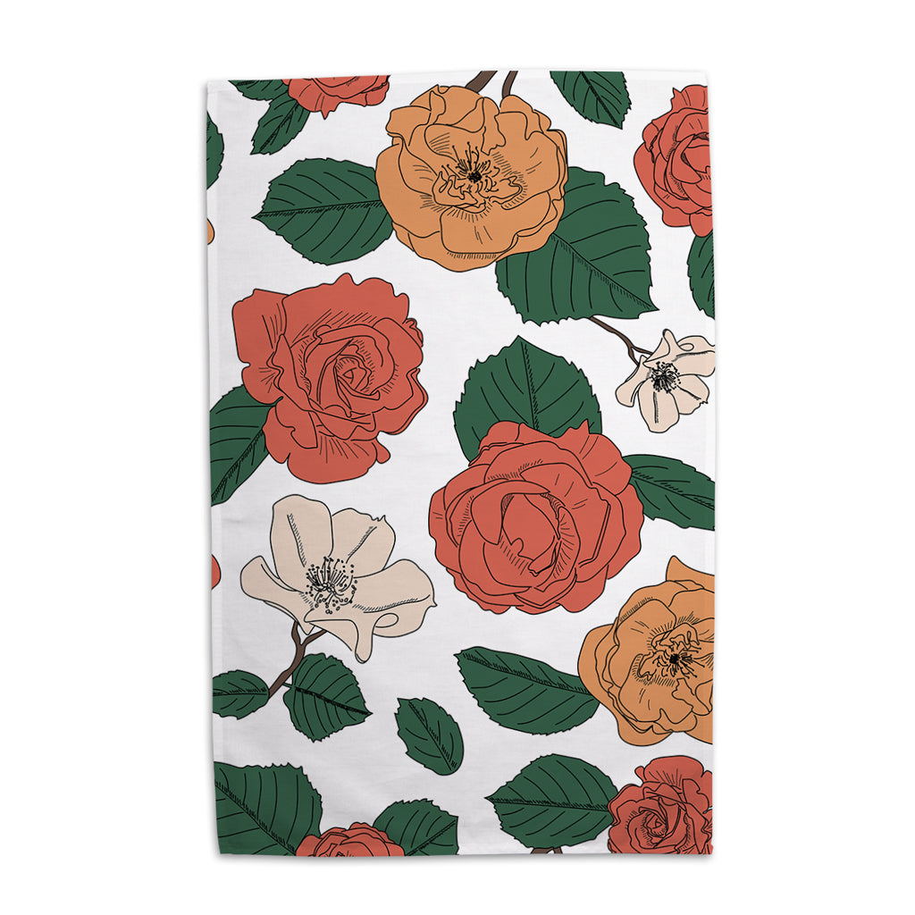 Perennial - Rose Tea Towel