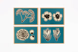 Studio Wald Recipe Notecards Flower Design