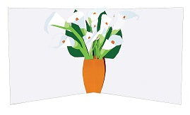 3D Pop up Card - Lilies