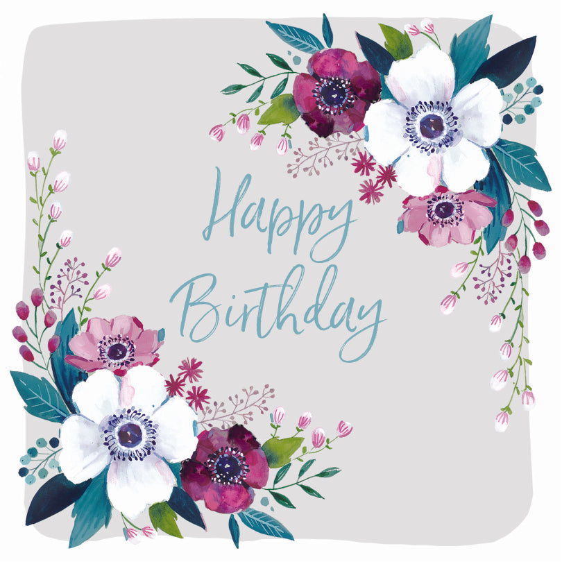 Ling Greeting Card - A Floral Birthday