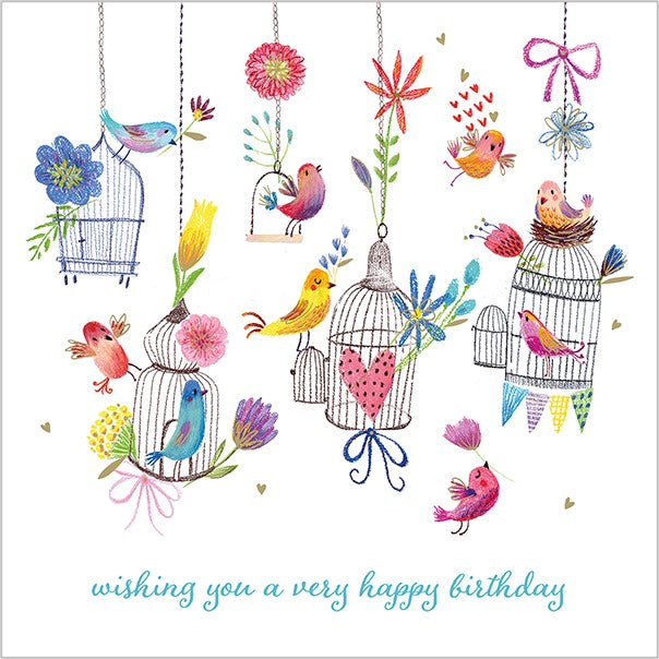 Elle Greeting Card - Chirpy Chatter
