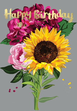 Sarah Kelleher Card - Happy Birthday Sunflower
