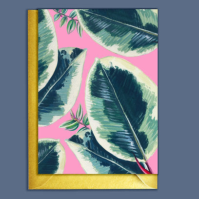 Rocket 68 Greeting Card - Rubber Plant
