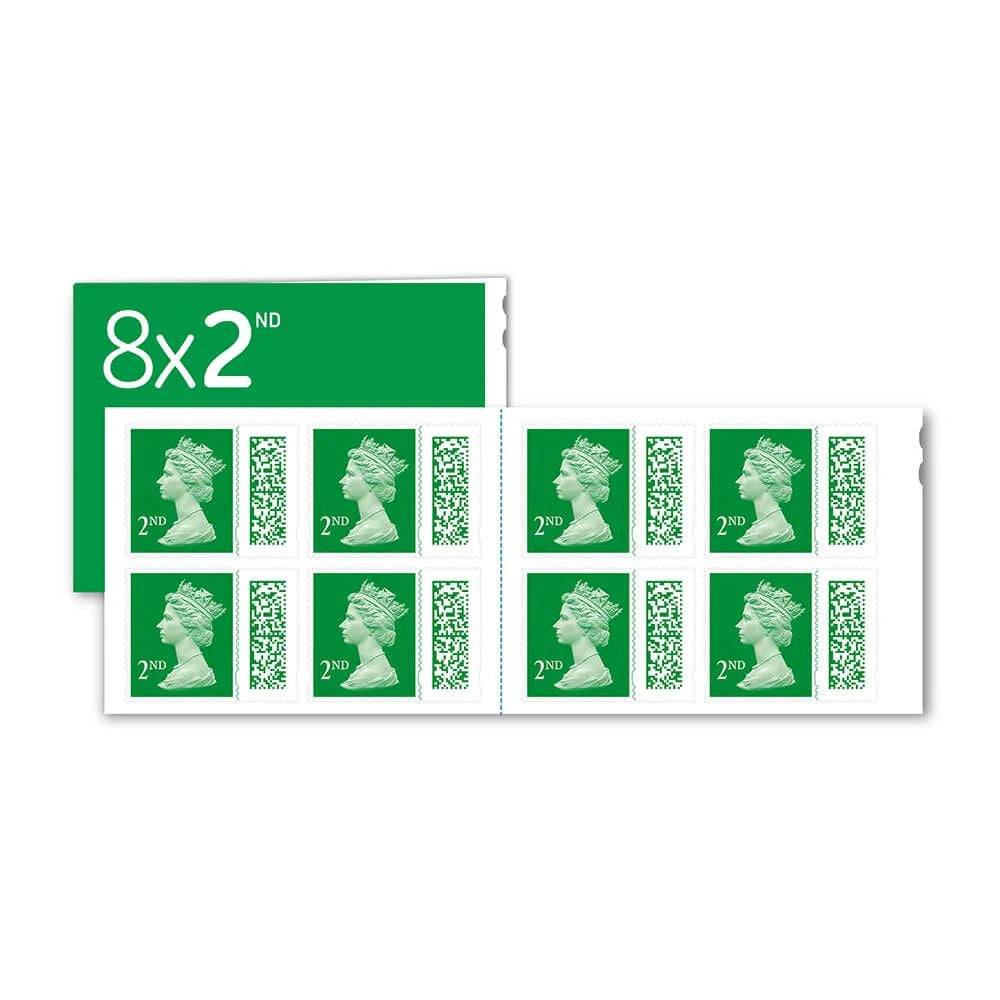 Royal Mail 2nd Class Stamps x8