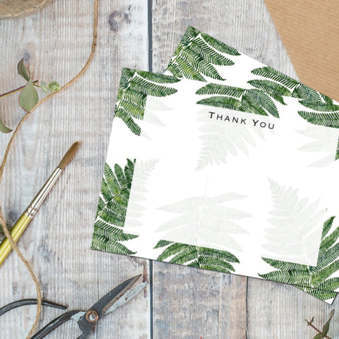 Toasted Crumpet - Fern Thank You Cards