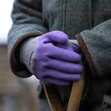 Mulch Gloves - Get a Grip (Lavender), size 8 medium